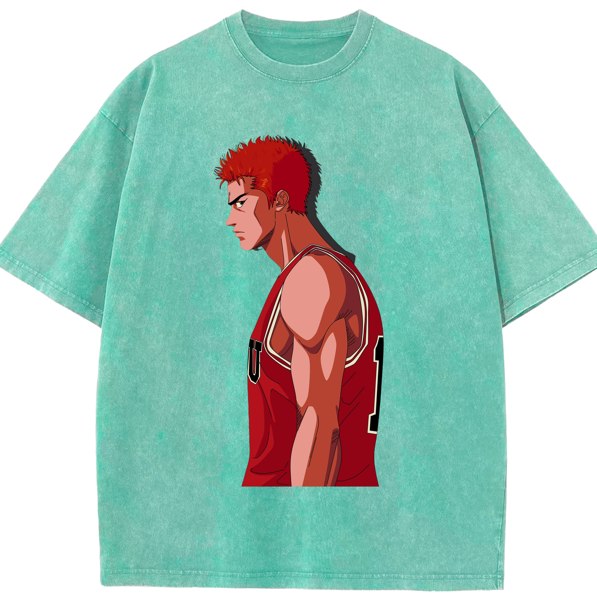 （画像用） SLAM DUNK／スラムダンク 綿100% ヴィンテージ風 半袖Tシャツ（フロントプリント）